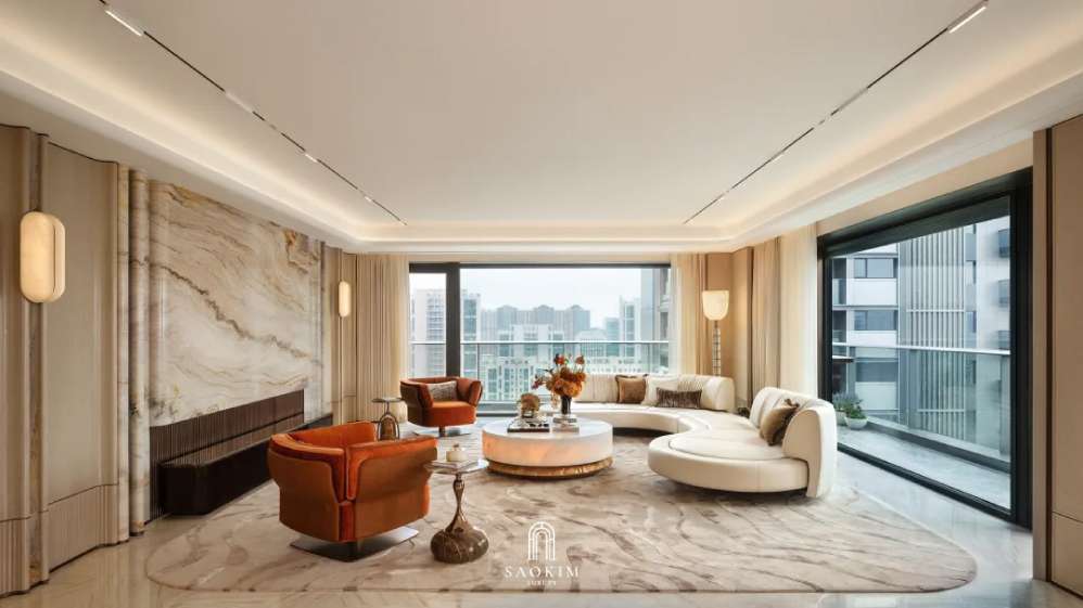 Thiết kế penthouse phong cách Contemporary art deco - Khi gu sống được kể bằng ngôn ngữ của chất liệu